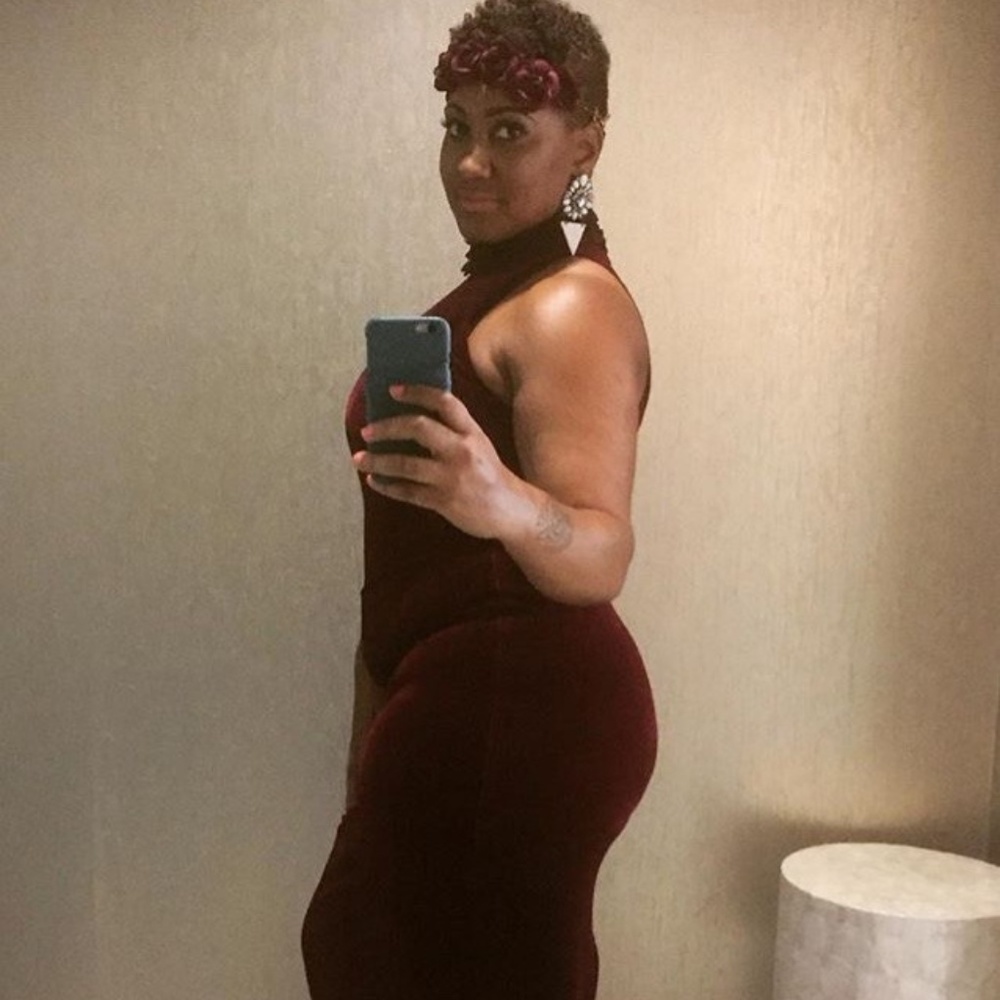 Burgundy Red Velvet dress